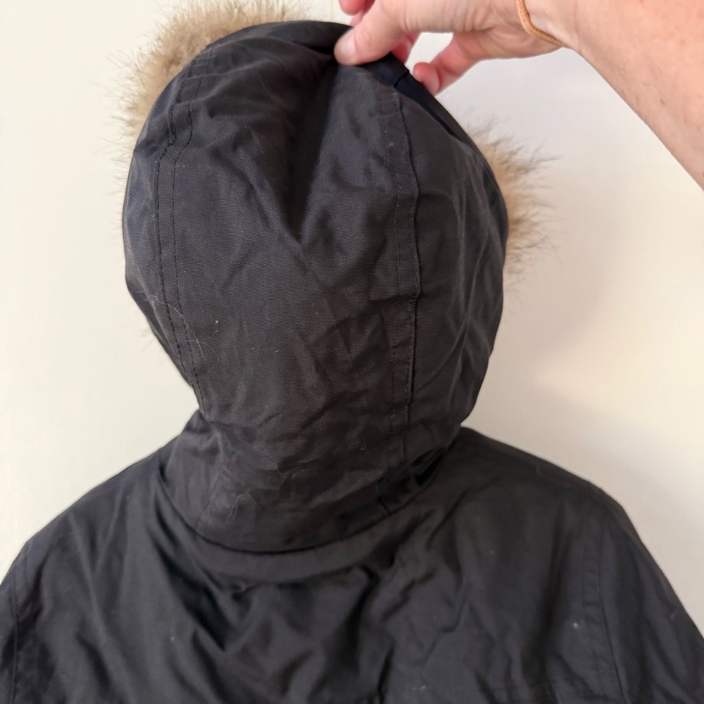 Eddie Bauer Superior Down Parka with Fur Trim Hood in Black - Picture 12 of 16